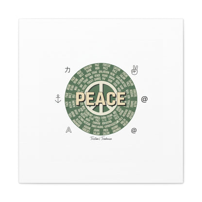 Peace doodle canvas | hand drawn sketch aesthetic, handwritten message