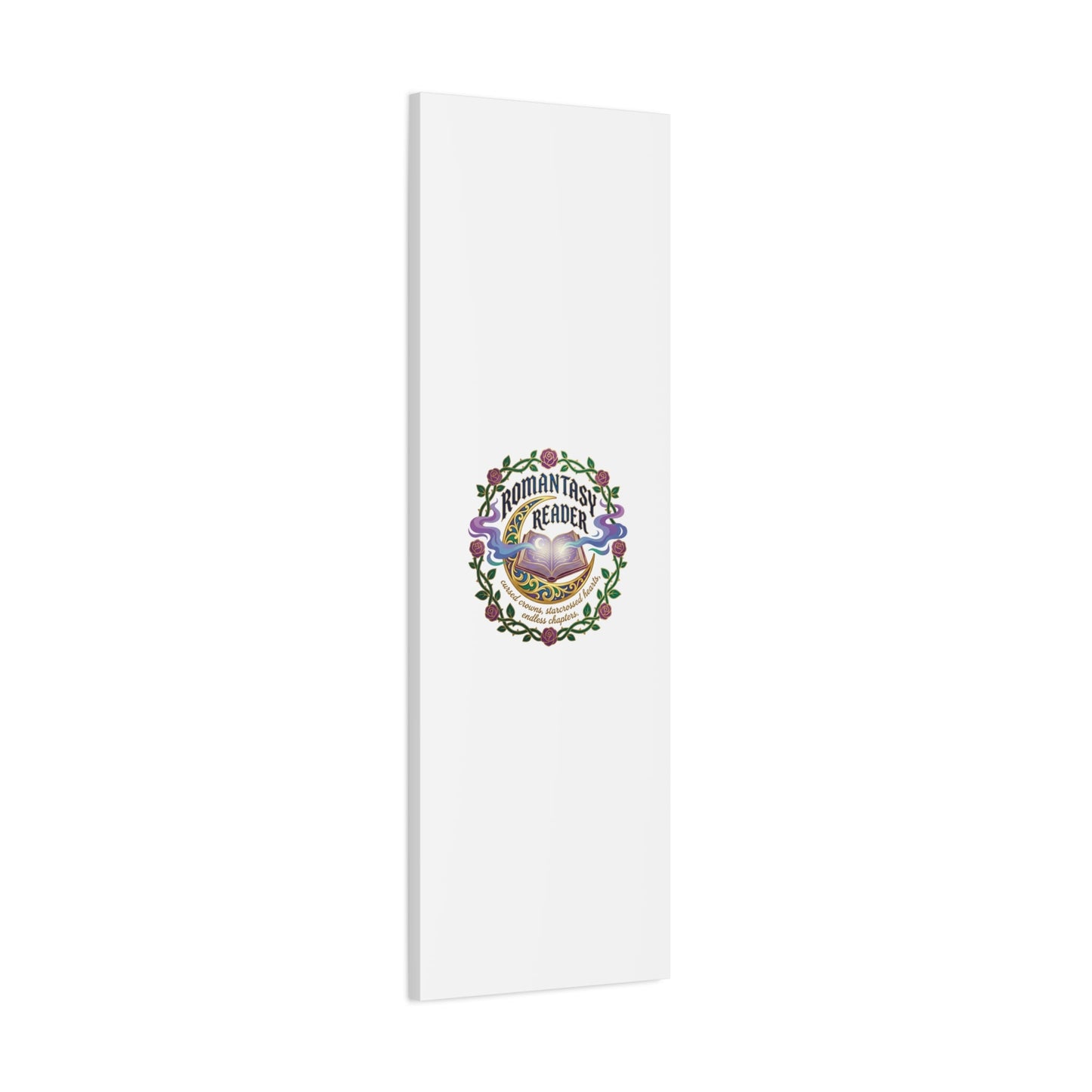 Romantasy Reader Canvas Print | enchanted bookish celestial gothic