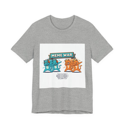 Meme War Cats Dabbing T-Shirt — Six vs. Seven Funny Graphic Tee