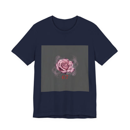 6 7 Rose Smoke Tee | Viral Valentine's Gothic Rose Shirt | 6 7 Meaning Dark Romance