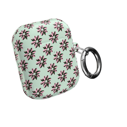 Pink Princess Philodendron Pattern AirPod Case