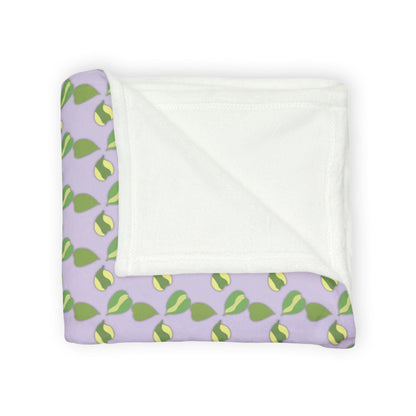 Hoya Kerrii Pattern Cozy Fleece Throw Blanket