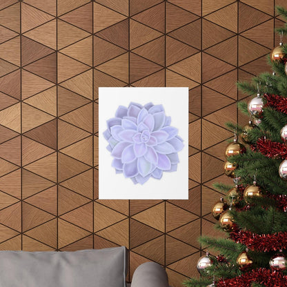 Graptopetalum Murasaki Succulent Botanical Print – Unframed Wall Art