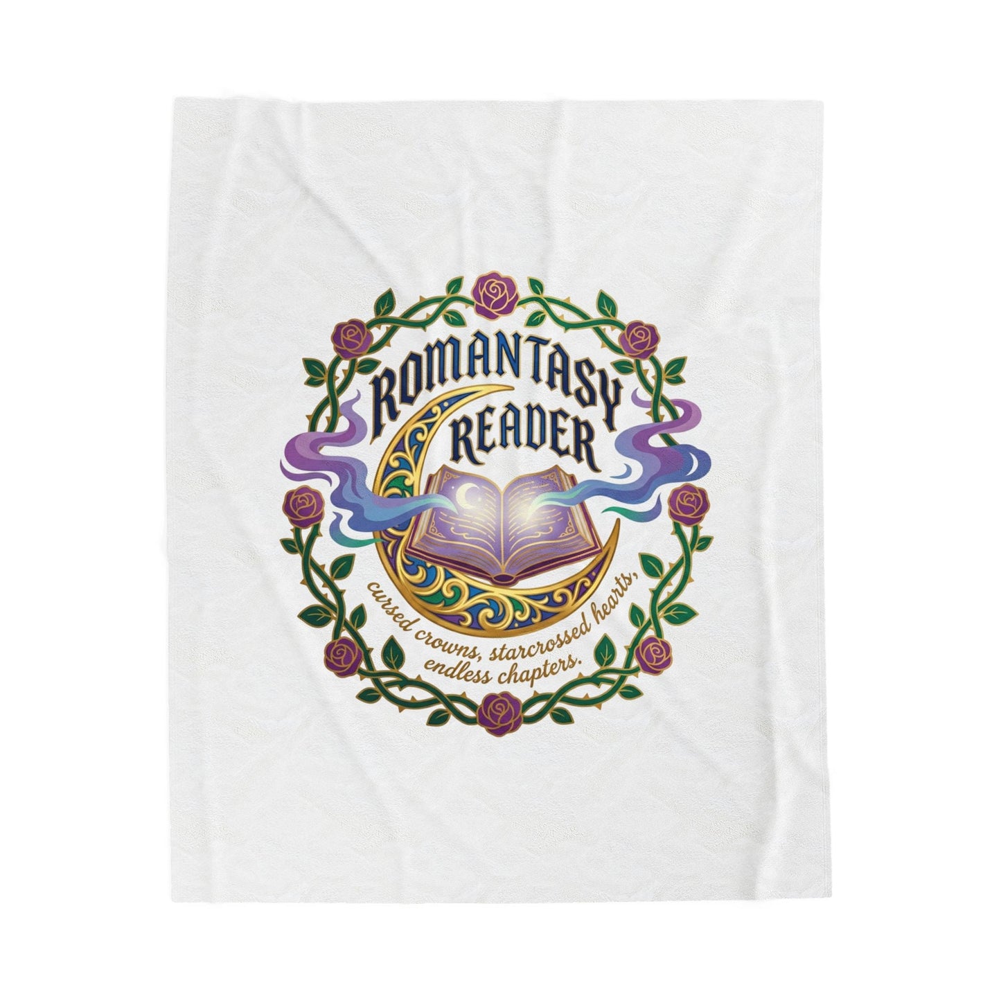 Romantasy Reader Blanket | romantasy, book lover, enchanted