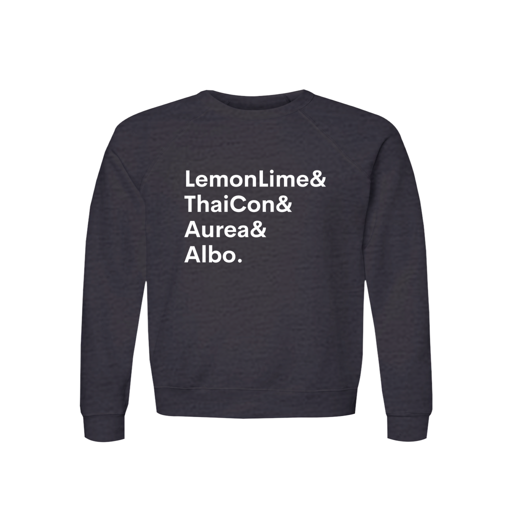 LemonLime, ThaiCon, Aurea & Albo Plant Lover Sweatshirt – Organic Cotton Raglan