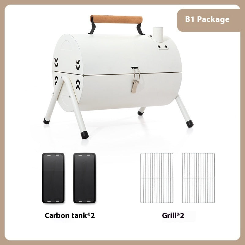 Portable Grill For Both Frying And Baking Purposes