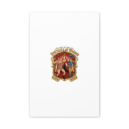 Spectacle of Wonder Circus Art Print, Canvas | Vintage Carnival Design