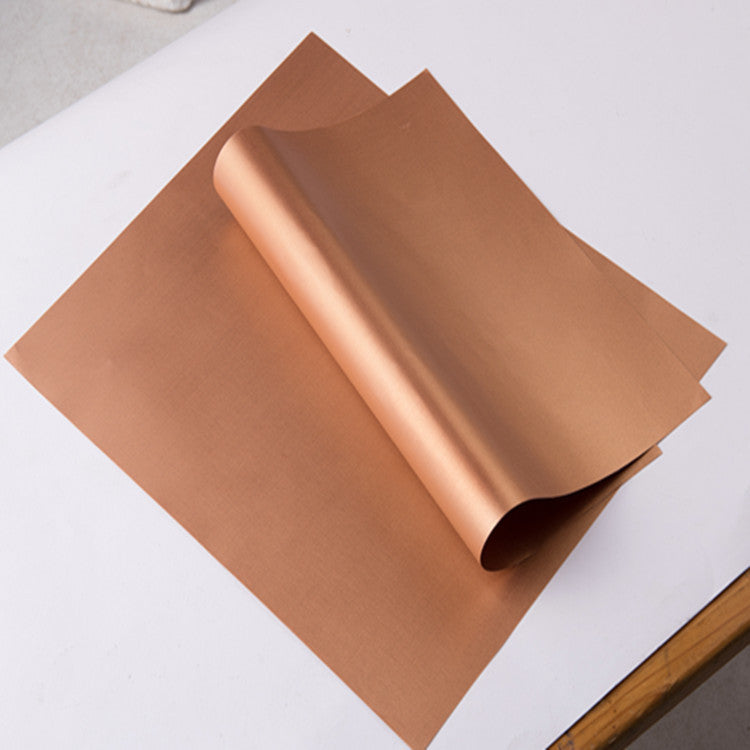 BBQ Grill Mat Copper Non-stick Barbecue Baking Liners Reusable Cooking Sheets PTFE Bakeware Sheet Easy Clean
