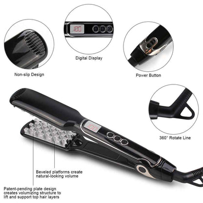 Fasion Cheveux Volumisant Fer fer plat fer à lisser Numérique fer plat avec écran lcd Cheveux Styling Outils