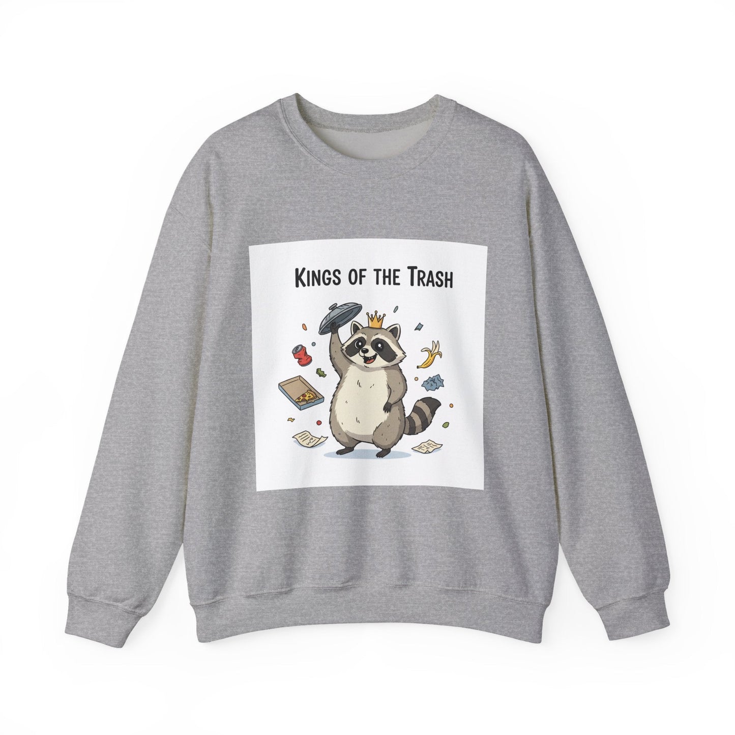 Kings of the Trash Raccoon Sweatshirt | trash panda, raccoon doodle