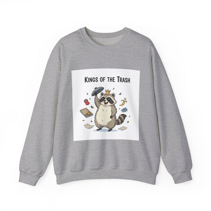 Kings of the Trash Raccoon Sweatshirt | trash panda, raccoon doodle