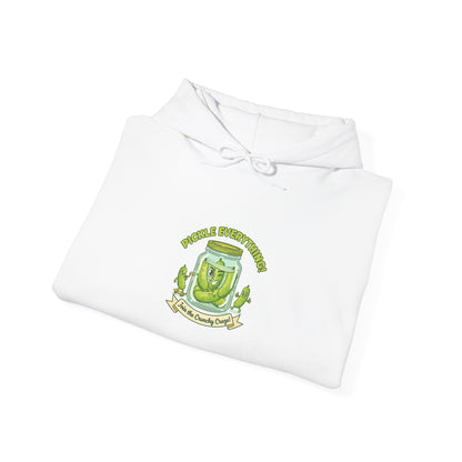 Pickle Enthusiast Crest Hoodie | brine design, pickle lover apparel