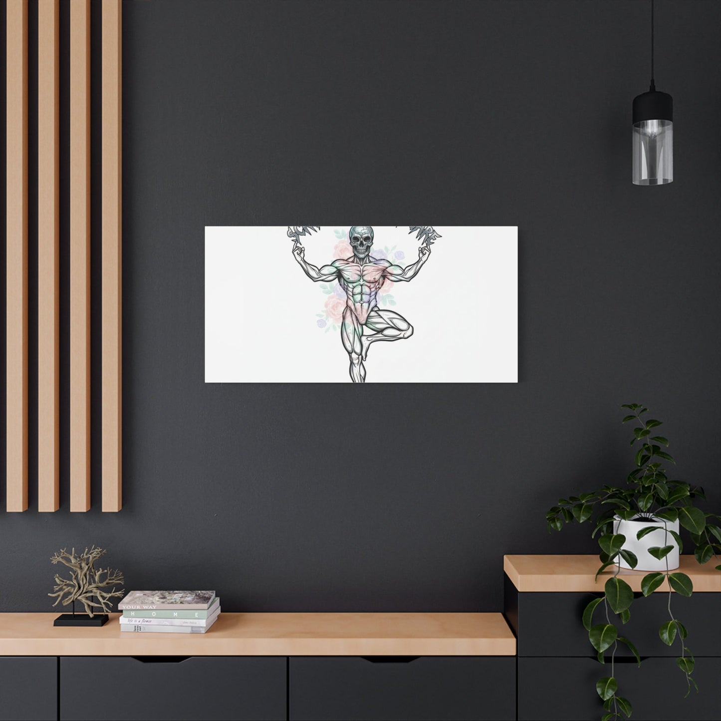 Scream Your Self-Care Canvas | Heavy Metal Wellness, Gothic Wellness Quote