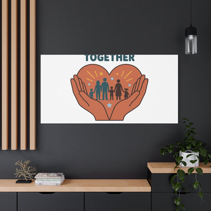 Families Belong Together Canvas | Family Unity, Bilingual Solidarity