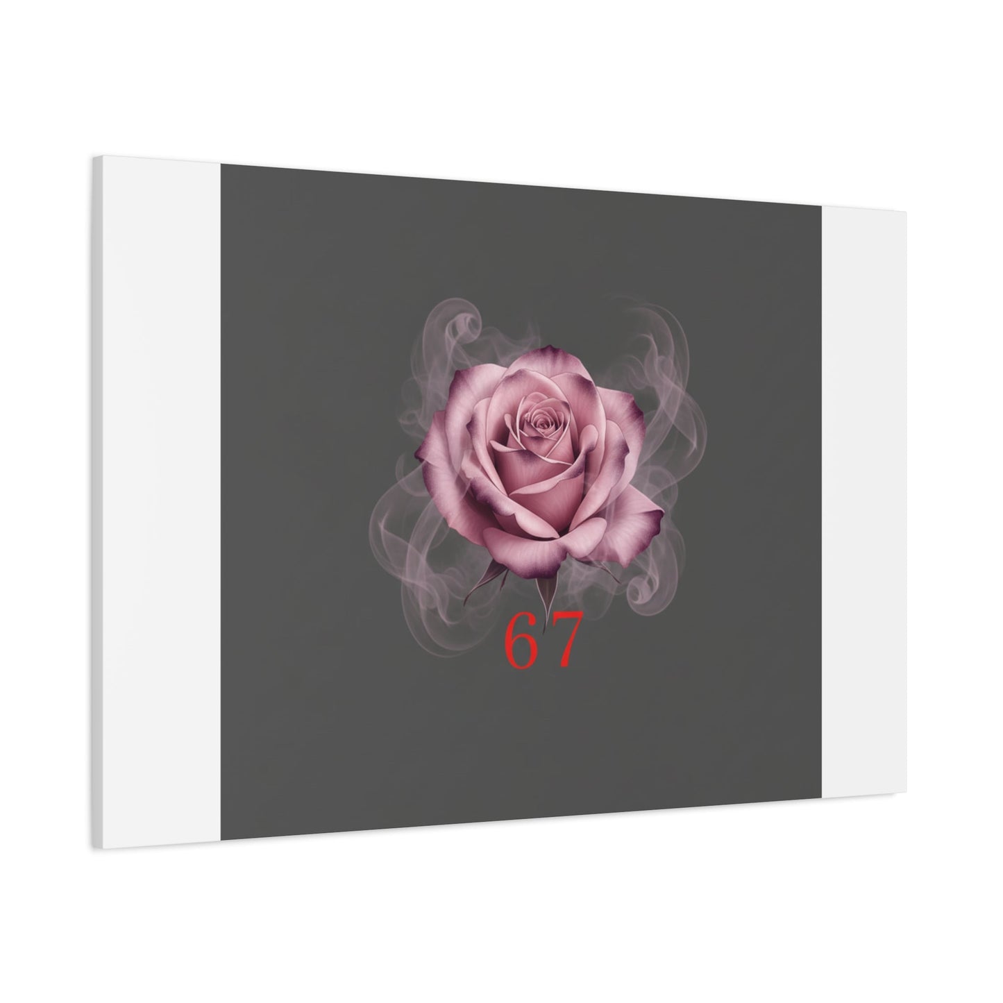 6 7 Valentine's Canvas | Viral Gothic Rose Wall Art | 6 7 Meaning Dark Romance