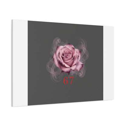 6 7 Valentine's Canvas | Viral Gothic Rose Wall Art | 6 7 Meaning Dark Romance