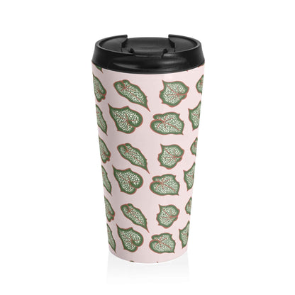 Begonia Pattern 15 oz Vacuum Insulated Stainless Steel Travel Tumbler