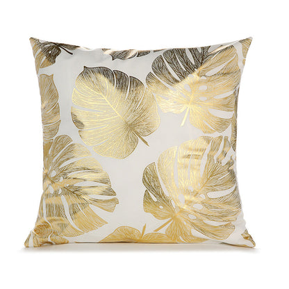 Sofa cushion cover bronzing waist pillowcase