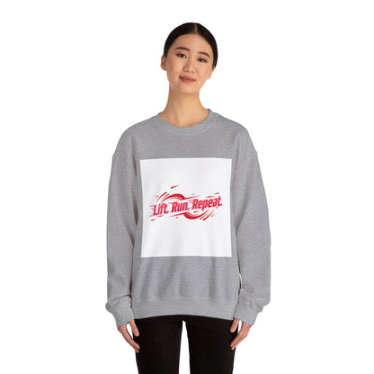 Lift. Run. Repeat. Sweatshirt | Fitness Shirt, Gym Motivation Activewear