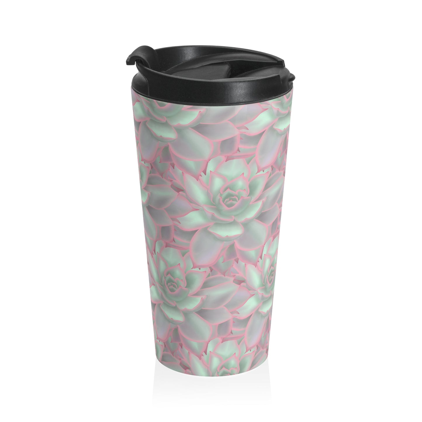 Echeveria Violet Queen Succulent 15 oz Vacuum Insulated Stainless Steel Travel Tumbler