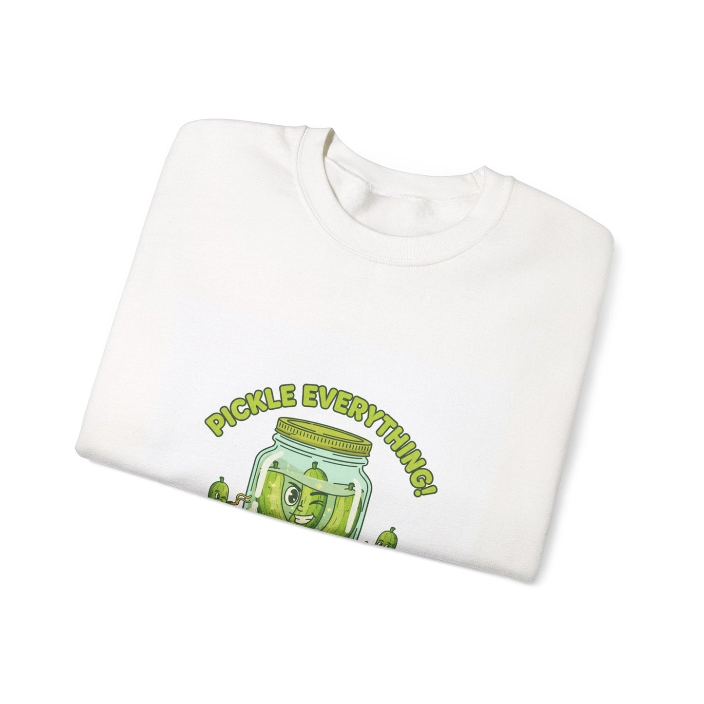 Pickle Everything jar crewneck | pickle lover sweatshirt, brine design