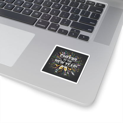 Cheers to the New Year Sticker | NYE countdown, champagne sparkle