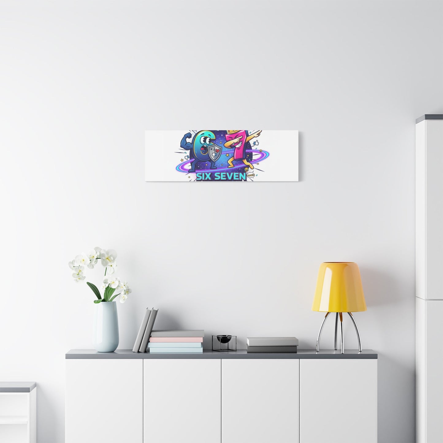 Six Seven Meme War Canvas | Legendary Internet Battle Art, Viral Culture Wall Decor