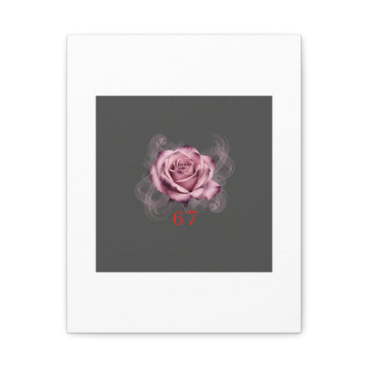 6 7 Valentine's Canvas | Viral Gothic Rose Wall Art | 6 7 Meaning Dark Romance