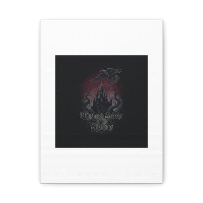 Whispered Secrets of the Shadows Castle Wall Art, Matte Canvas | Gothic Medieval Decor