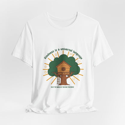 Kindness Is a Universal Language Tee | eco tee, climate humor