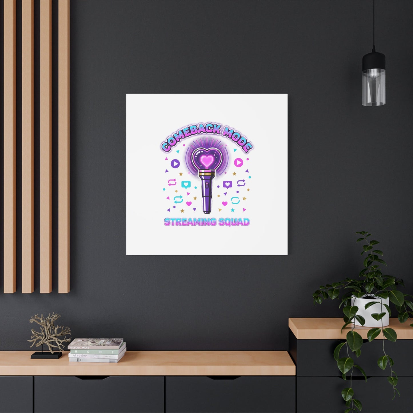 Comeback Mode Lightstick Canvas | K-pop Comeback, Streaming Squad