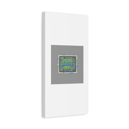 2026 Loading 99% Canvas | NYE countdown, retro system interface