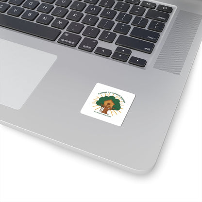 Kindness Is a Universal Language Sticker | Eco Humor, Treehouse Illustration
