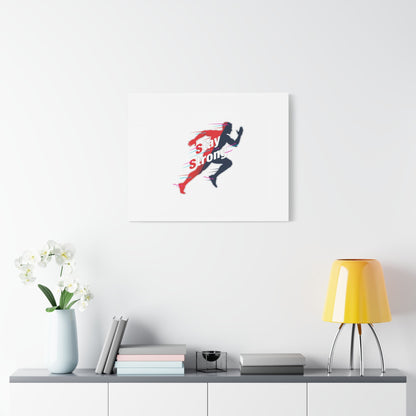 Stay Strong Runner Canvas | Fitness Motivation, Gym Wall Art