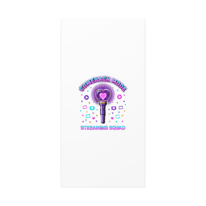 Comeback Mode Lightstick Canvas | K-pop Comeback, Streaming Squad