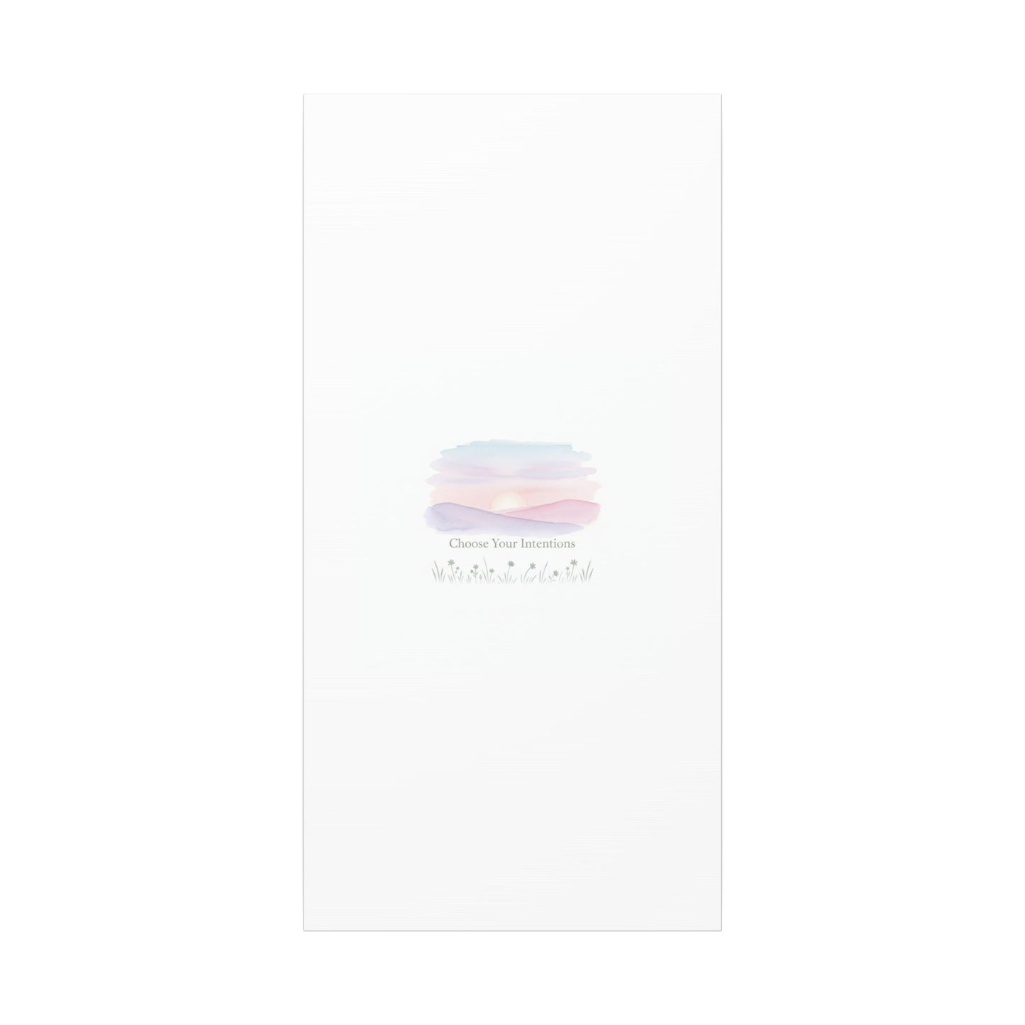 Choose Your Intentions Canvas, soft wellness poster, pastel gradient mindfulness art