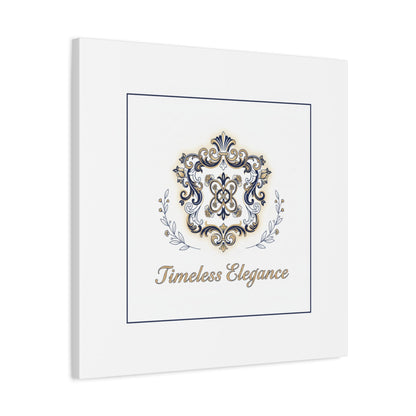 Ornate Brooch Emblem Canvas | Vintage Formalwear Accents, Baroque Print