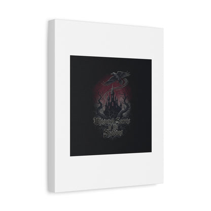 Whispered Secrets of the Shadows Castle Wall Art, Matte Canvas | Gothic Medieval Decor