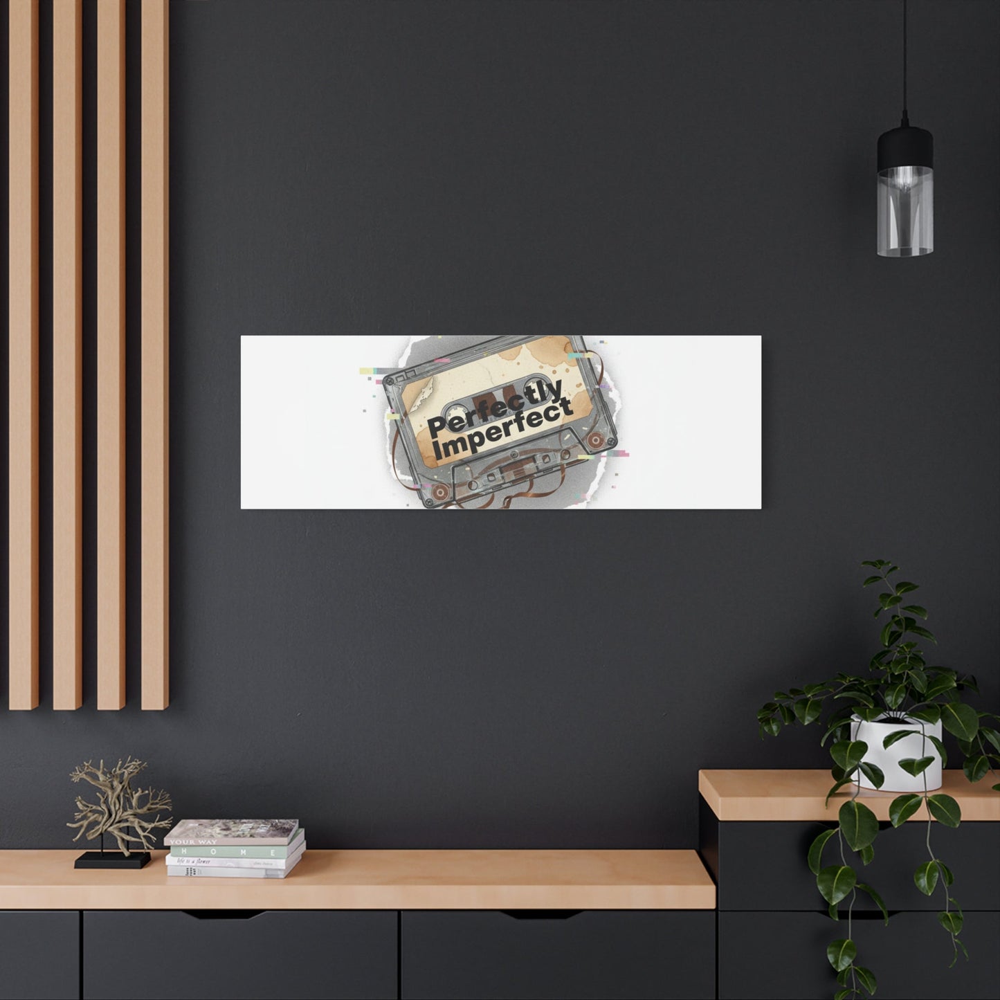 Perfectly Imperfect Cassette, Canvas Print | Analog Error, glitch art static