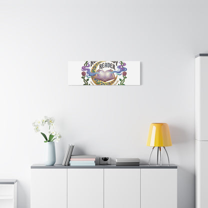 Romantasy Reader Canvas Print | enchanted bookish celestial gothic