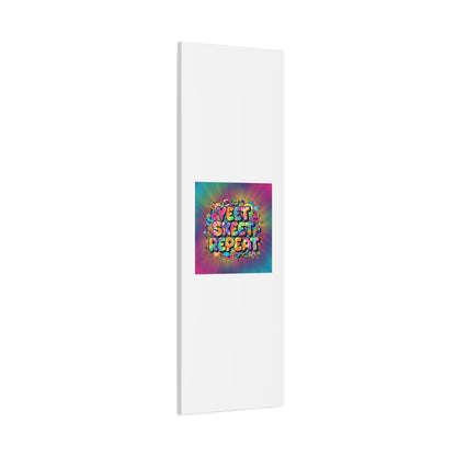 Yeet Skeet Repeat Canvas | Slogan & Glitch Graphic, Meme Phrase Wall Art
