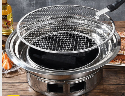 Korean Stainless Steel Charcoal Barbecue Grill For Consumer And Commercial Use