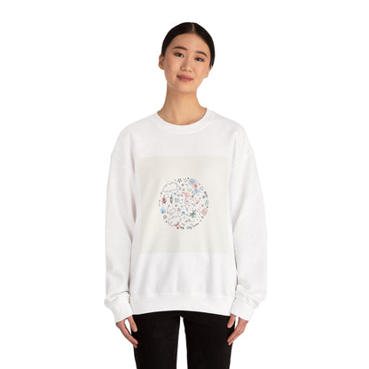 Hand-Drawn Doodle Circle Sweatshirt | line drawing, sketch pattern