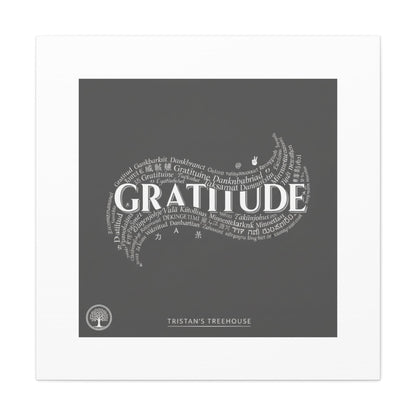Gratitude Wall Art Matte Canvas | Tiny Treats, sweet uplifting print