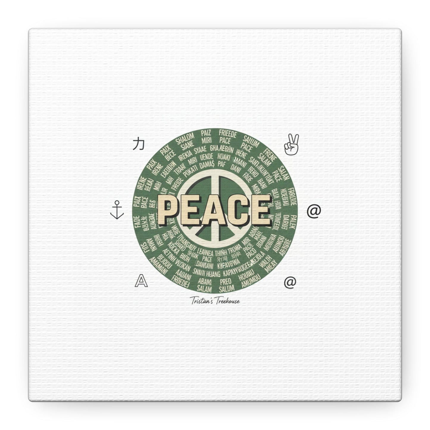 Peace doodle canvas | hand drawn sketch aesthetic, handwritten message