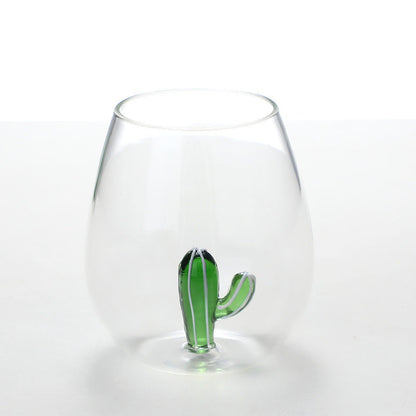 Creative Three-dimensional Animal And Plant Shape Milk Juice Glass Cup