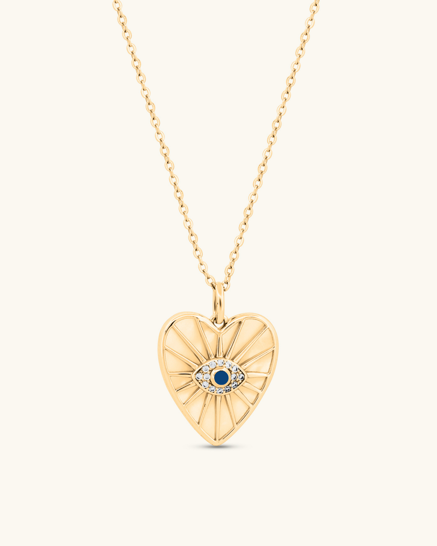 Heart Evil Eye Necklace