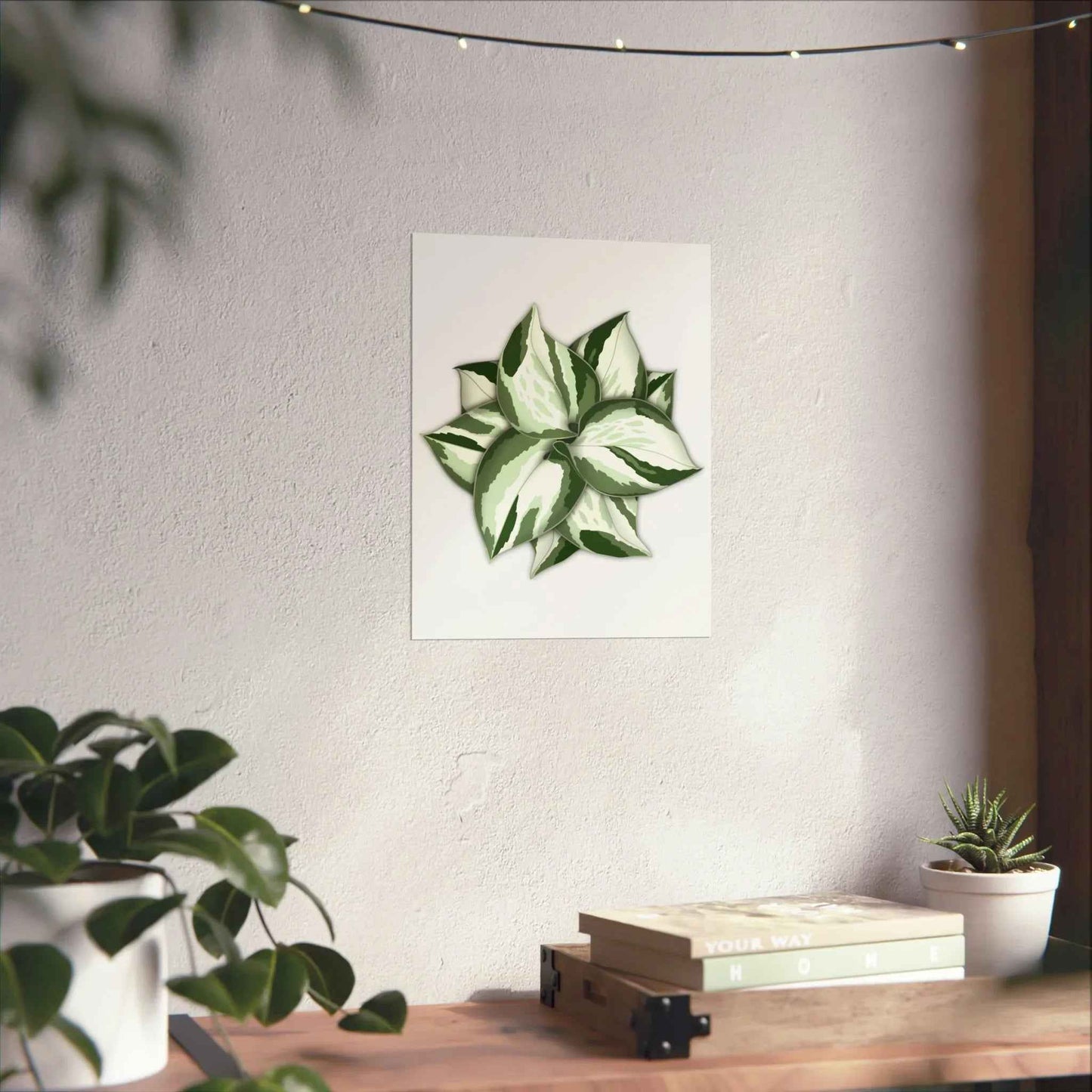 Manjula Pothos Botanical Print – Unframed Wall Art