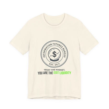 Exit Liquidity Tee | insider trading satire, prediction markets, finance humor