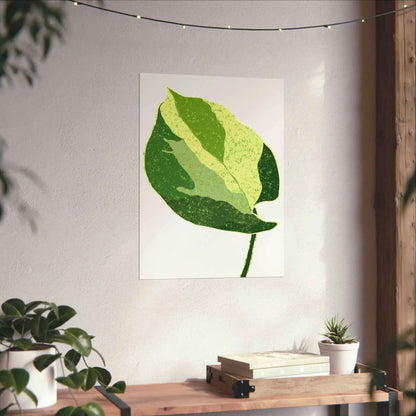 Manjula Pothos Illustrated Botanical Print – Unframed Wall Art